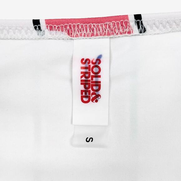 NWOT Solid & Striped Ashley Stripe Bikini Bottoms Size S Pink Swim Beach Summer - Picture 9 of 10